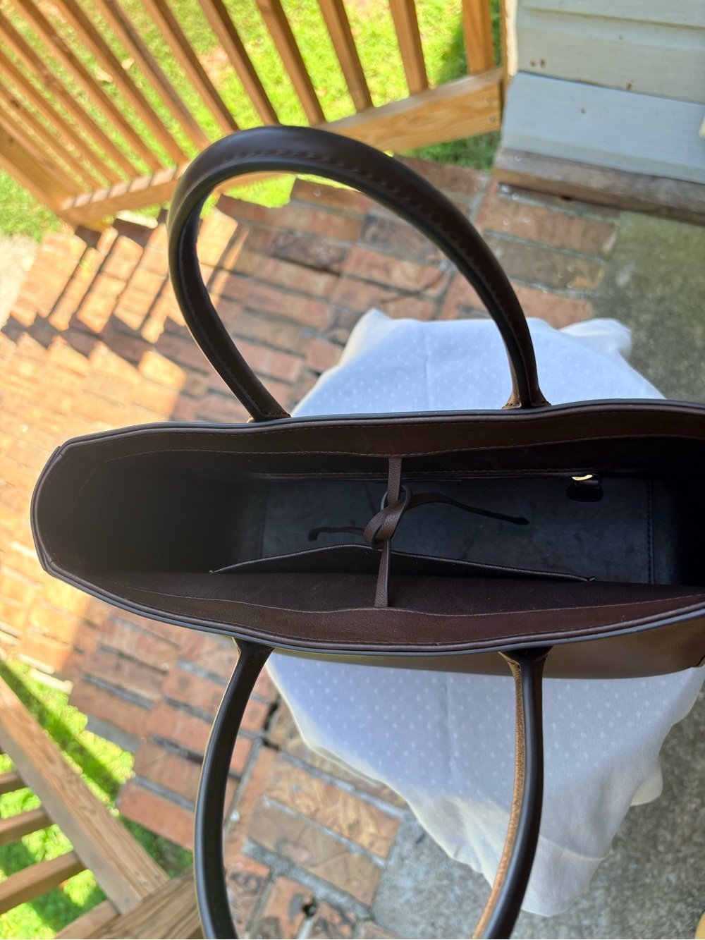 The Row Chocolate Brown Leather Men's Wallet Organizer - Picture 4 of 11